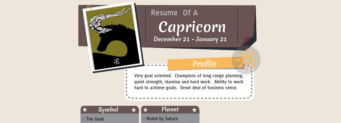 Careers for Capricorns