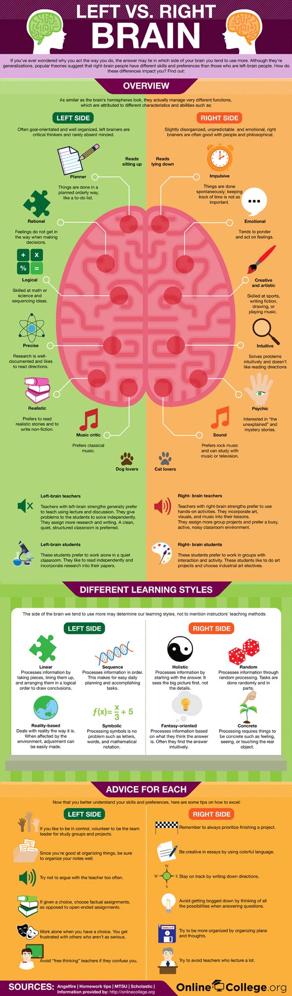 Left vs Right Brain People