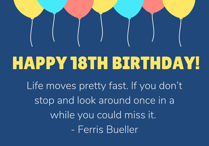 75 Incredible Happy 18th Birthday Messages and Sayings