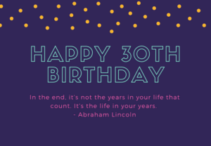 100 Original 30th Birthday Messages with Images | FutureofWorking.com