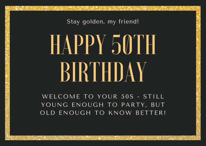 100 Unique 50th Birthday Card Messages And Sayings For Cards 2022