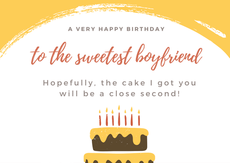 100 Cute Birthday Card Messages For A Boyfriend With Images 