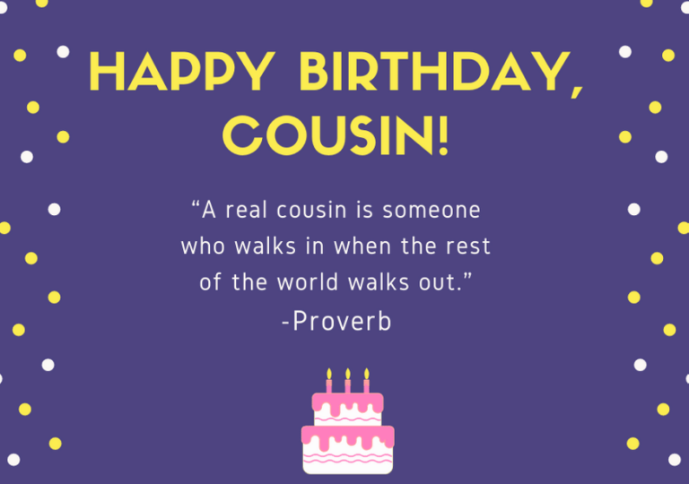 150 Greatest Happy Birthday Cousin Messages of All-Time ...