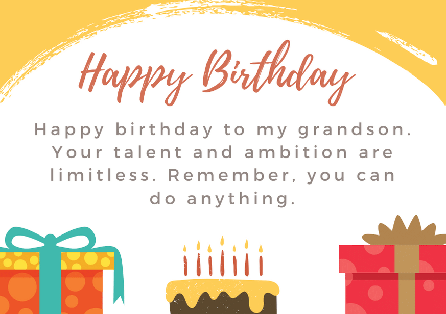 101 Unique Happy Birthday Grandson Messages and Quotes 