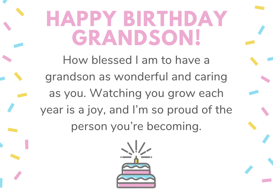 101 Unique Happy Birthday Grandson Messages And Quotes 5841