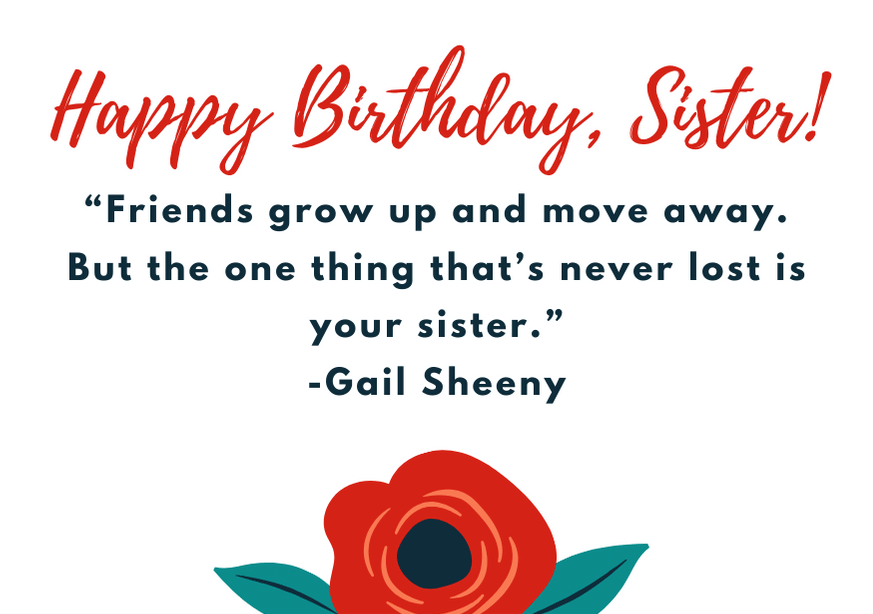 what to write in a birthday card for your sister