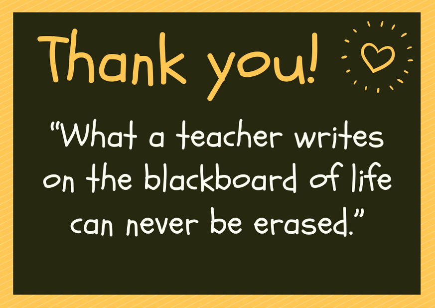 100 Best Teacher Appreciation Thank You Notes Ever Written |  Futureofworking.com