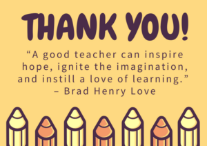 100 Best Teacher Appreciation Thank You Notes Ever Written ...