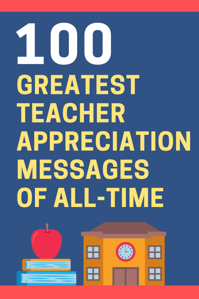 100 Best Teacher Appreciation Thank You Notes Ever Written ...