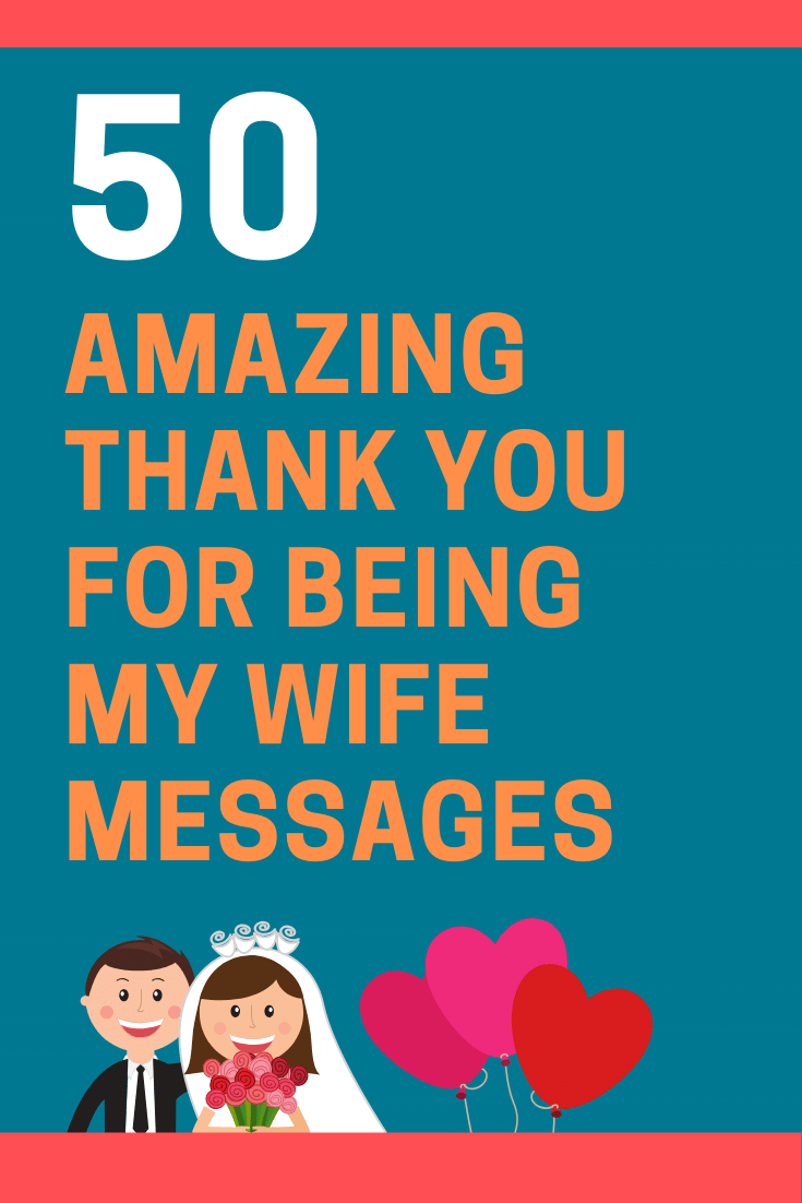 Thank You for Being My Wife Messages