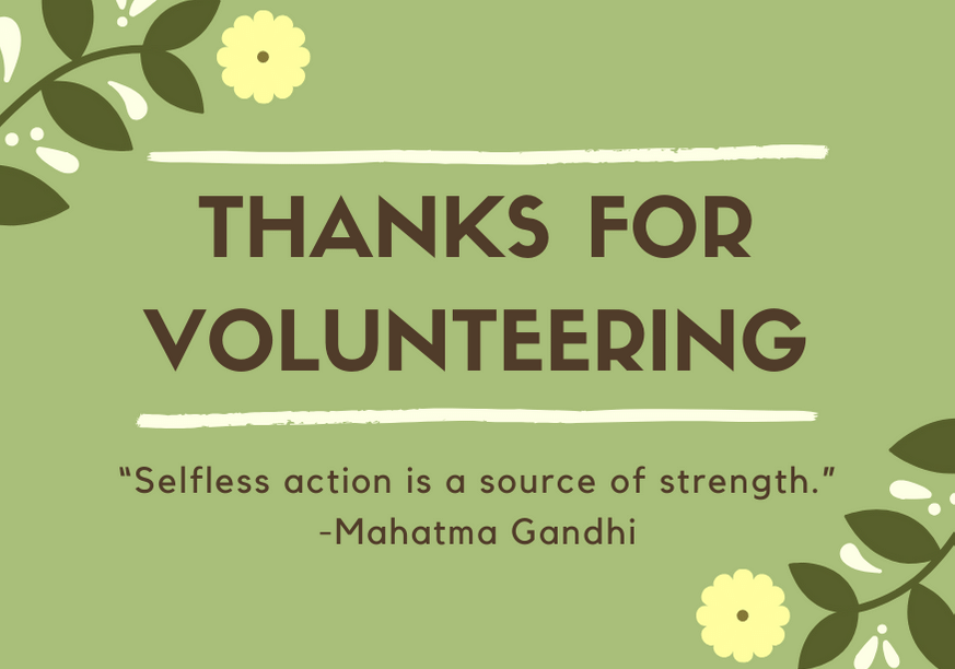 Thank You Quotes For Volunteers