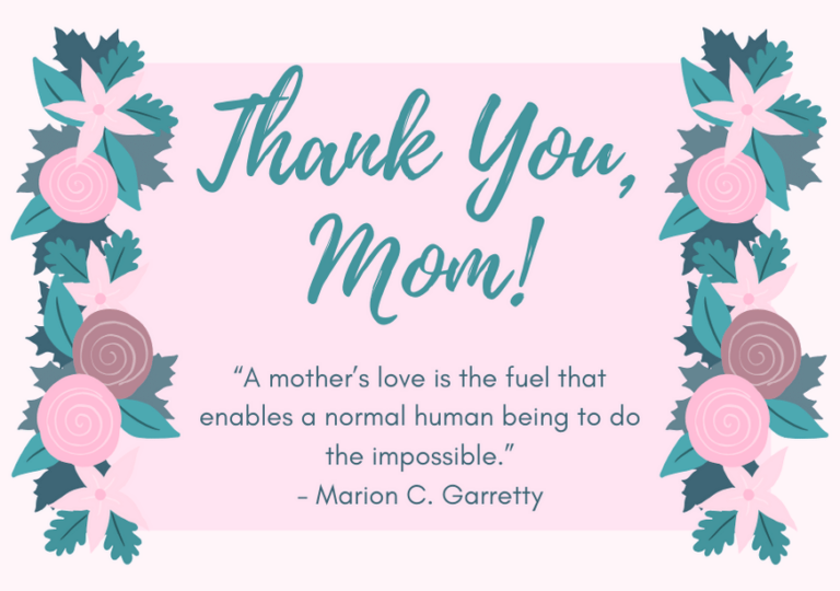 101 Heartfelt Thank You Mom Messages and Quotes | FutureofWorking.com