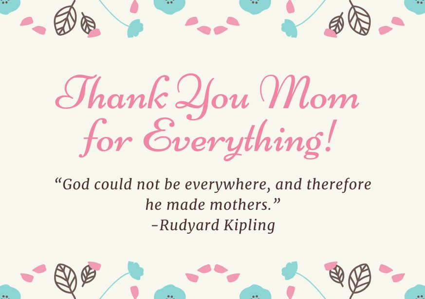 Thanks, Mom, 'for Everything' – Boston Herald