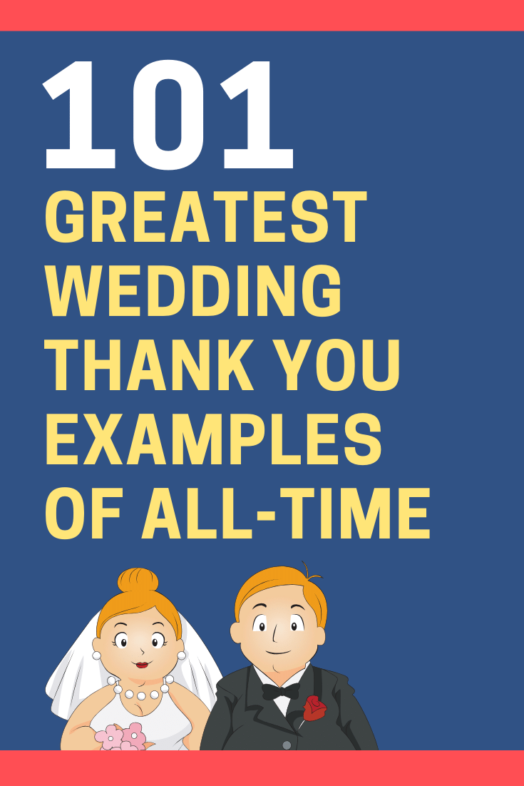 Wedding Thank You Examples