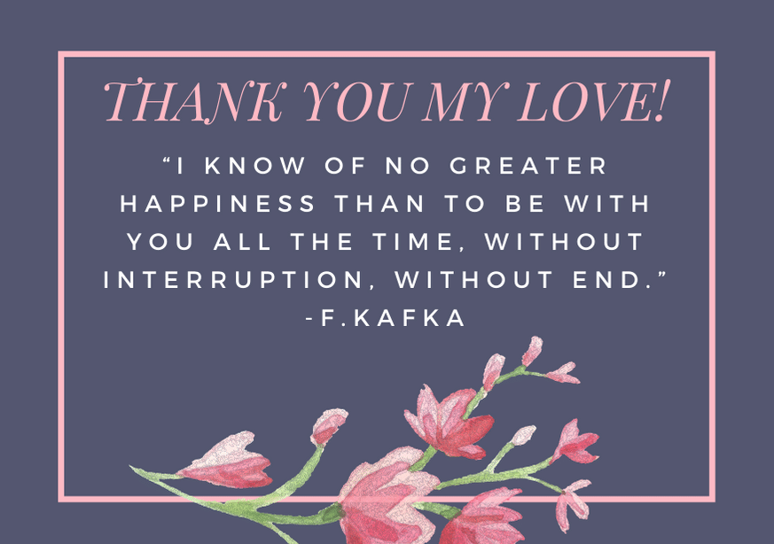 125 Heartfelt "Thank You My Love" Messages And Quotes | Futureofworking.com