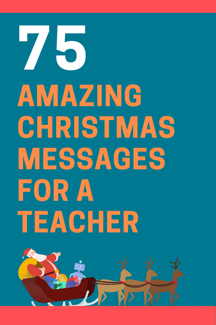 Christmas Messages for a Teacher