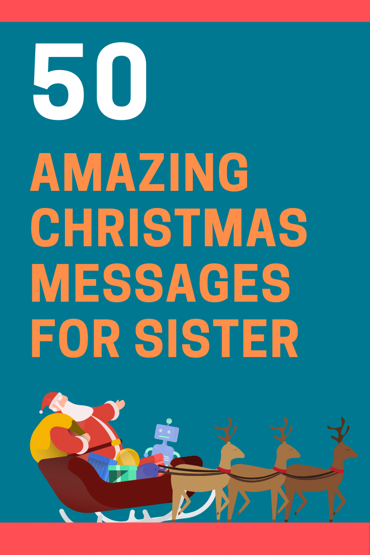 50 Best Christmas Messages for Sister