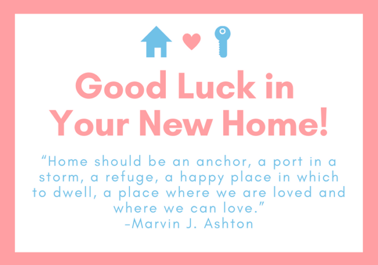 50 Good Luck in Your New Home Messages