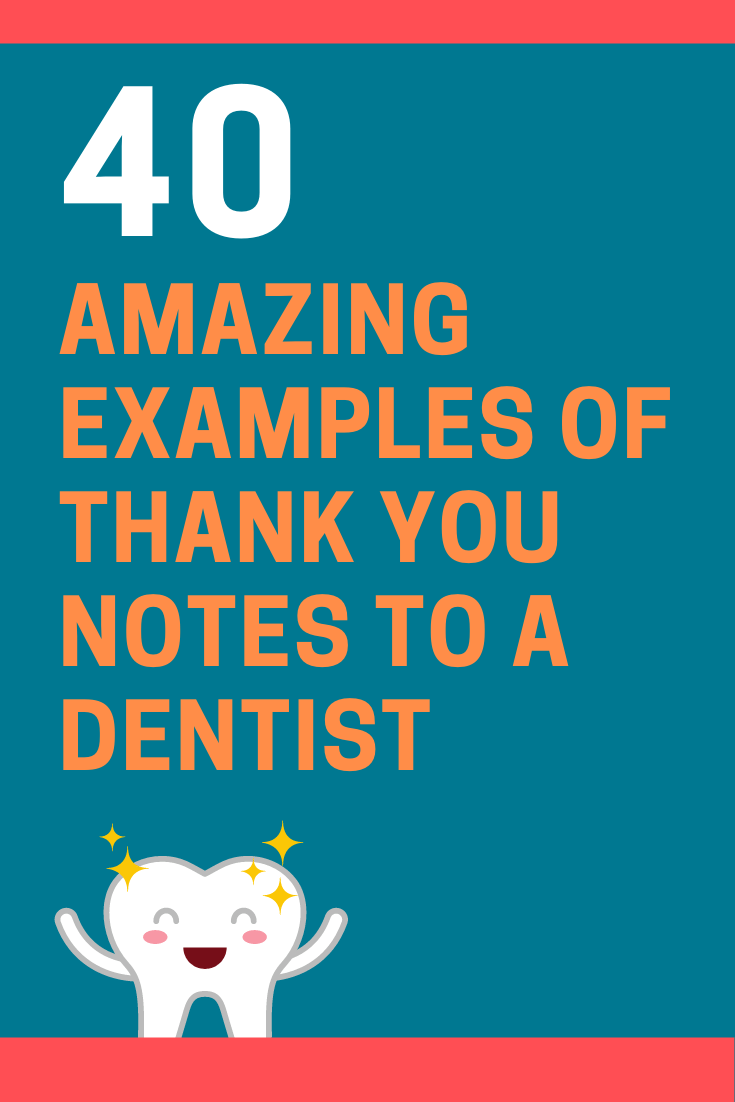 Thank You Notes to a Dentist