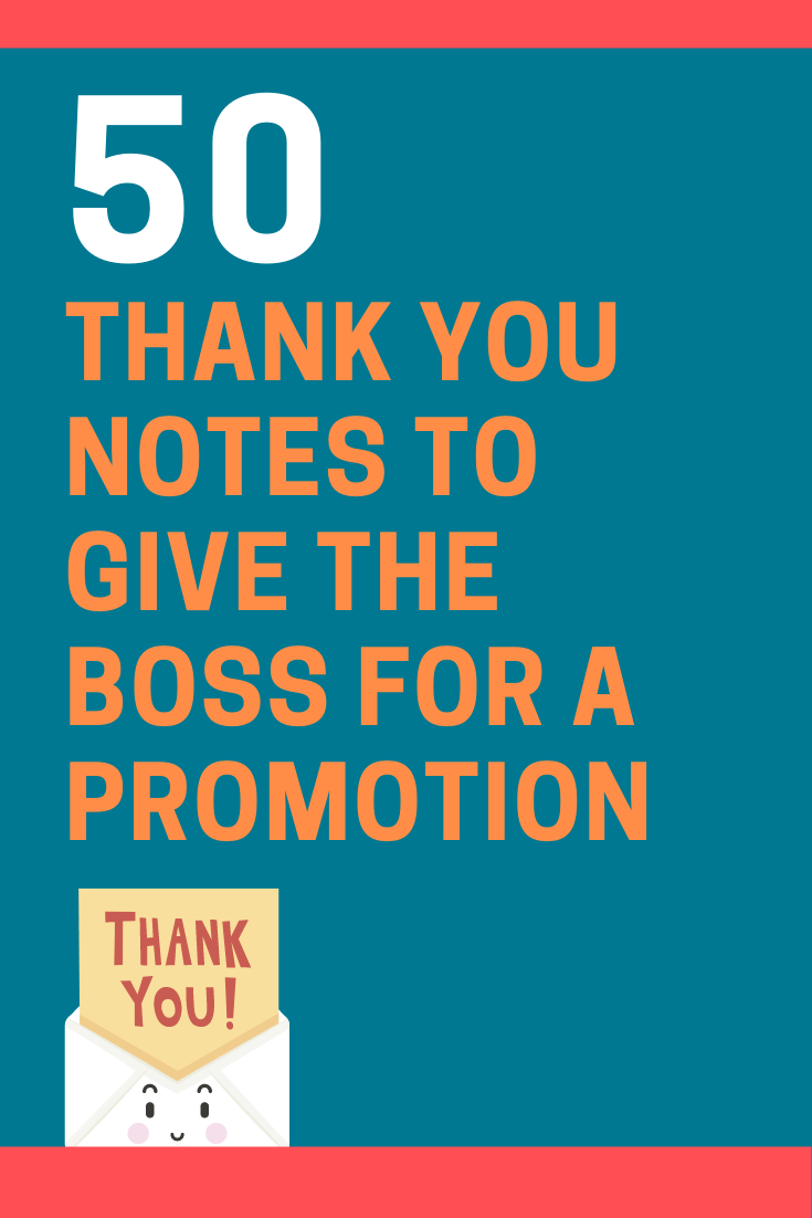 Thank You Notes to Give the Boss for a Promotion