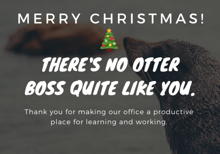 75 Perfect Christmas Messages to your Boss