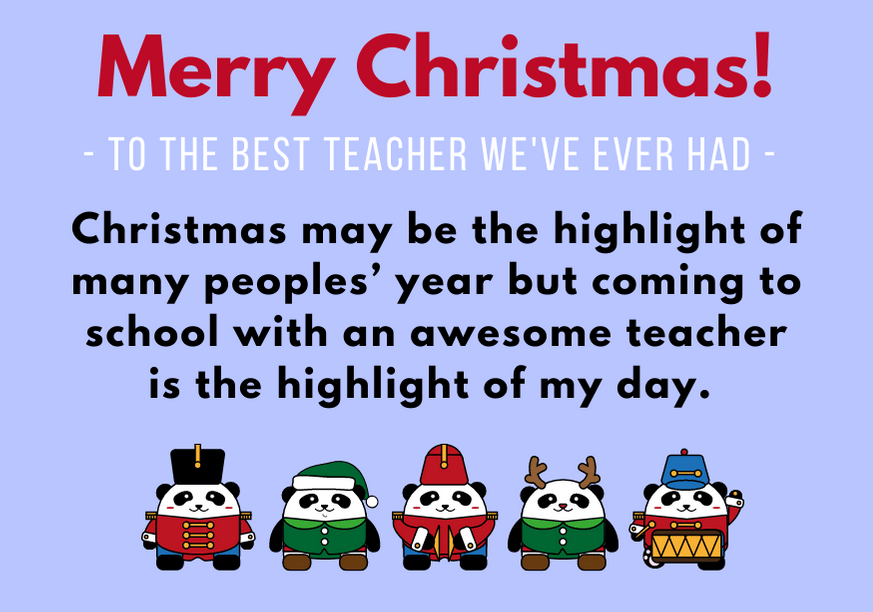 75 Thoughtful Christmas Messages for a Teacher | FutureofWorking.com