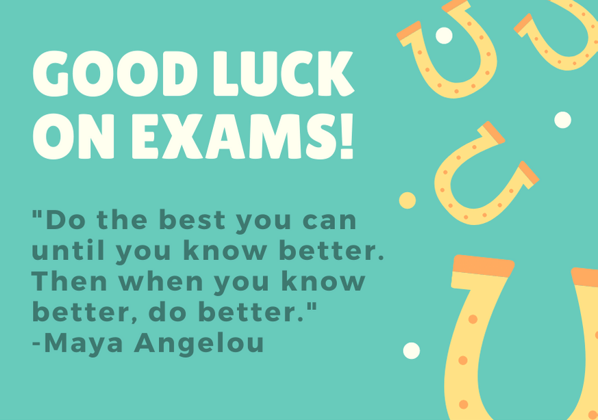 Good Luck For Final Exams Greetings