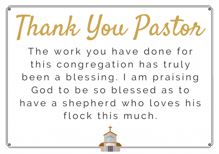 Printable Pastor Appreciation Cards