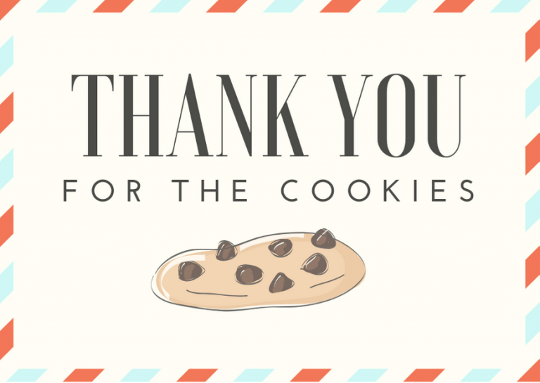 50 Ways to Say Thank You for the Cookies (with a note)