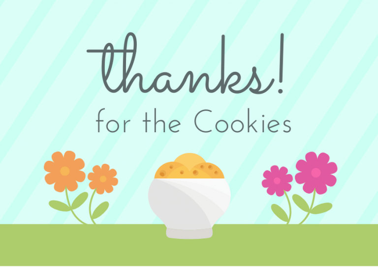 50 Ways to Say Thank You for the Cookies (with a note
