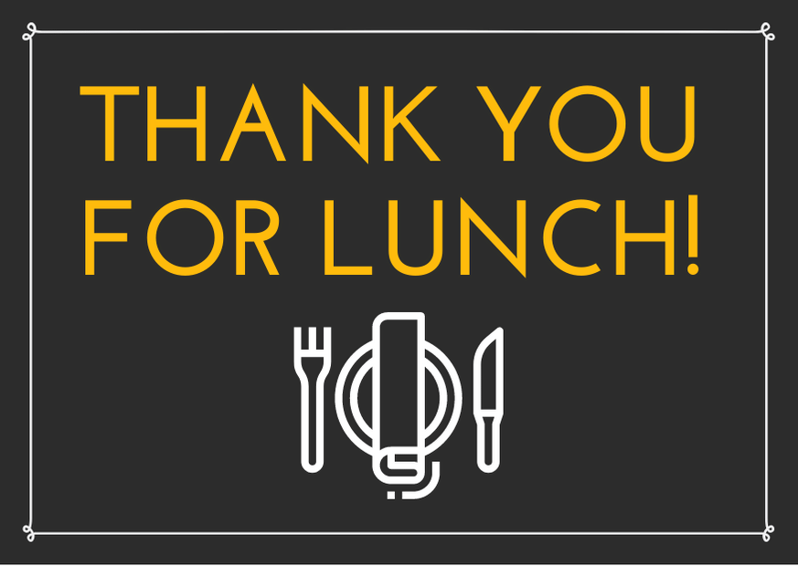 luncheon thank you note