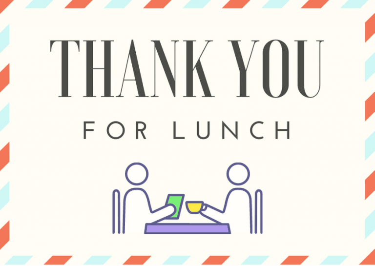 50 Examples Of Thank You Notes For A Business Lunch