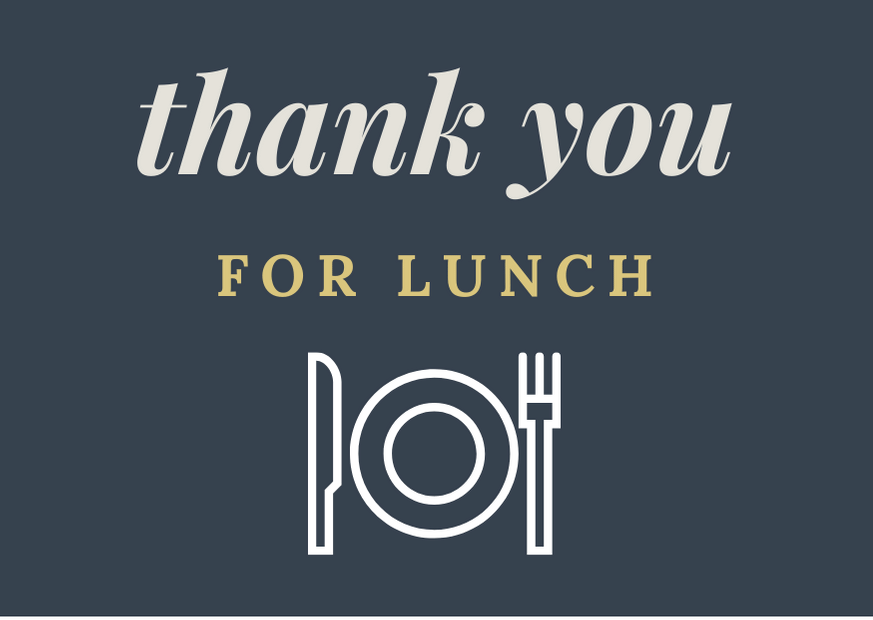 luncheon thank you note